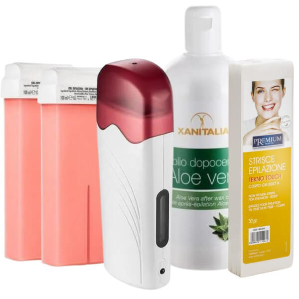 Kit de cera para depilação de zonas delicadas, titânio rosa Kit de cera para depilação de zonas delicadas, titânio rosa