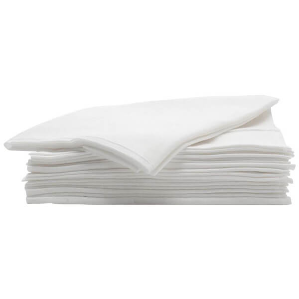 Serviettes jetables blanches 50 Sibel