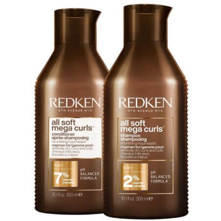 Duo nutritivo para cabelos cacheados All Soft Mega Curls Redken 300ML