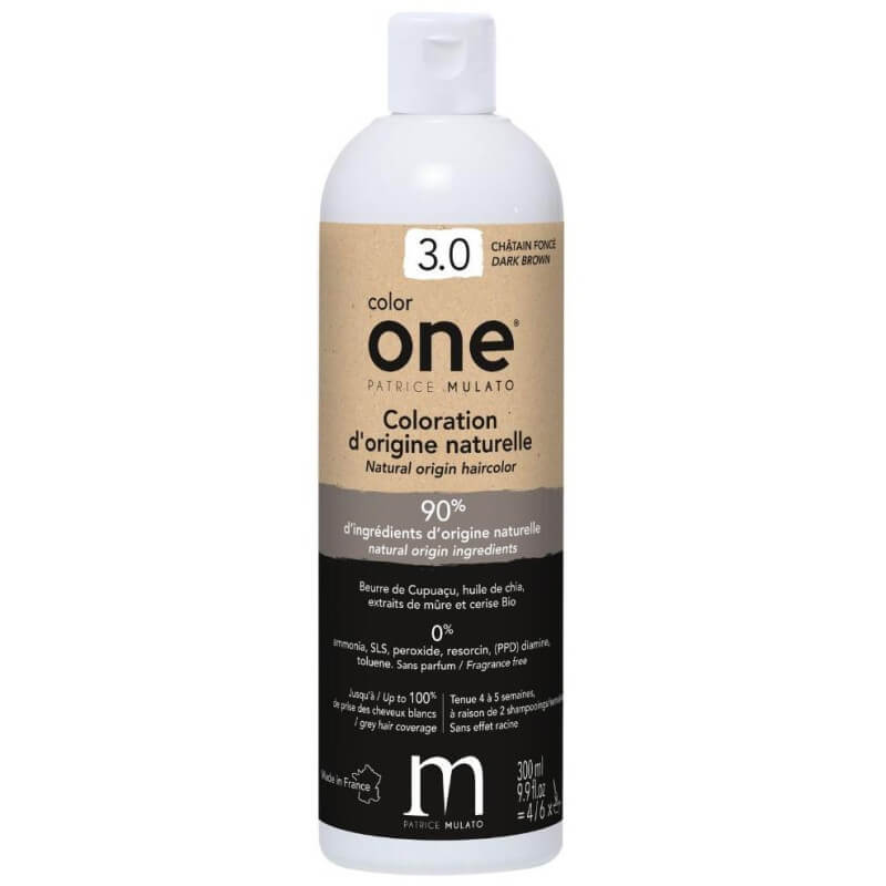 Coloration Color One 3.0 châtain foncé Patrice Mulato 300ML