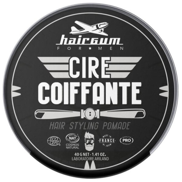 Cire coiffante cheveux, barbe et moustache Hairgum 40g