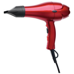 Secador de pelo Dréox rojo semi-compacto de 2000 vatios.
