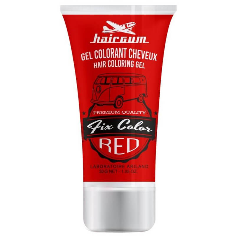 Gel vermelho Fix Color HAIRGUM 30GR