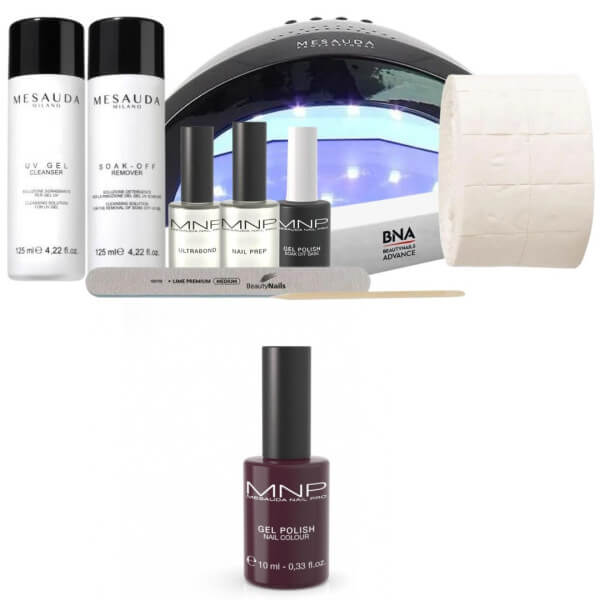 Kit complet vernis semi permanent MNP Gel Polish n°07 Emperor 10ML