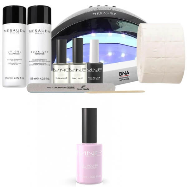 Kit complet vernis semi permanent MNP Gel Polish n°15 Heater 10ML