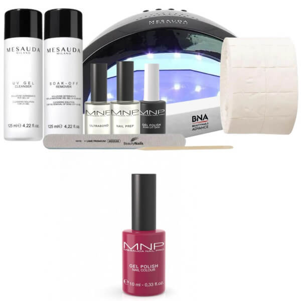 Kit complet vernis semi permanent MNP Gel Polish n°18 El Salva 10ML