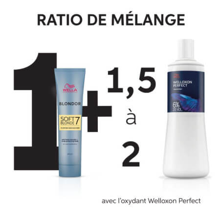 Crema decolorante Blondor Soft Blonde 7 de Wella 200G