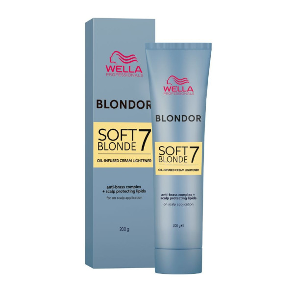 Crema decolorante Blondor Soft Blonde 7 de Wella 200G