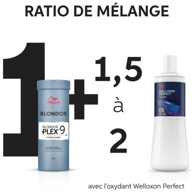 Poudre décolorante BlondorPlex 9 Wella 400G