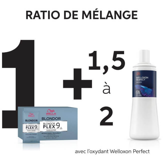 Pó descolorante BlondorPlex da Wella, 12 saquetas