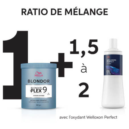 Poudre décolorante Blondor BlondorPlex 9 Wella 800G