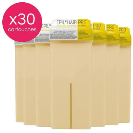 Pack 30 cartouches cire épilation miel Sibel 100ML