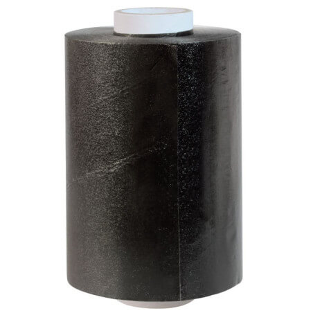 Zwart gegolfd aluminium 12 micron