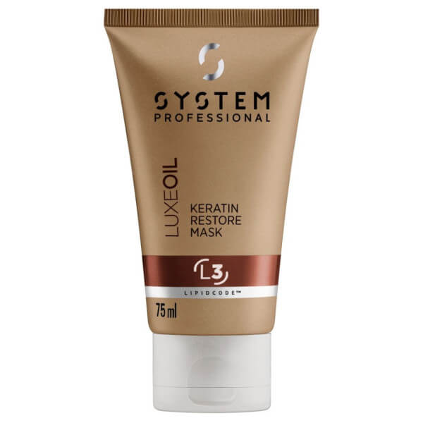 Maschera ricostruttiva alla cheratina L3 System Professional LuxeOil 30ml