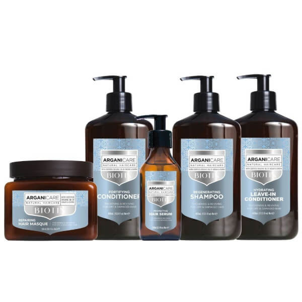 Rotina completa para cabelos secos e danificados com Biotina Arganicare. Rotina completa para cabelos secos e danificados com Biotina Arganicare.