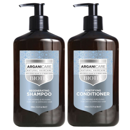 Duo for dry & damaged hair Biotin Arganicare