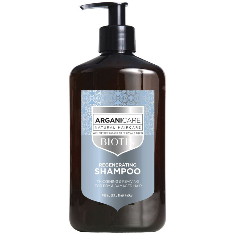 Regenerating shampoo for dry hair Biotin Arganicare 400ML