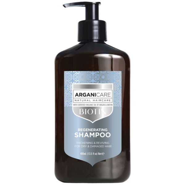 Regenerierendes Shampoo für trockenes Haar mit Biotin Arganicare 400ML