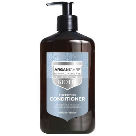 Amaciador fortificante para cabelos secos com Biotina Arganicare 400ML