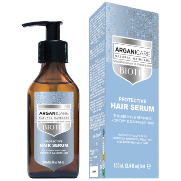 Sérum protecteur cheveux secs Biotine Arganicare 100ML