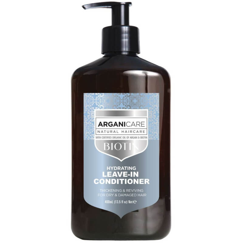Cuidado sem enxágue para cabelos secos com Biotina Arganicare 400ML