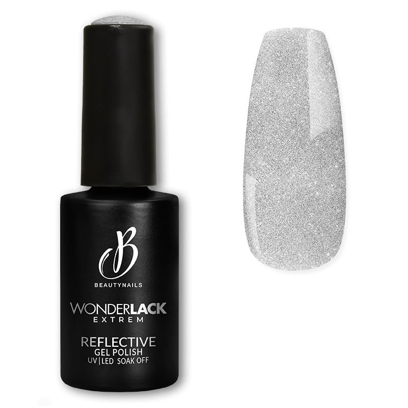 Esmalte de uñas Wonderlack Extreme negro reflectante Beautynails 8ML