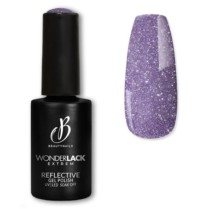 Nagellack Wonderlack Extreme schwarz reflektierend Beautynails 8ML