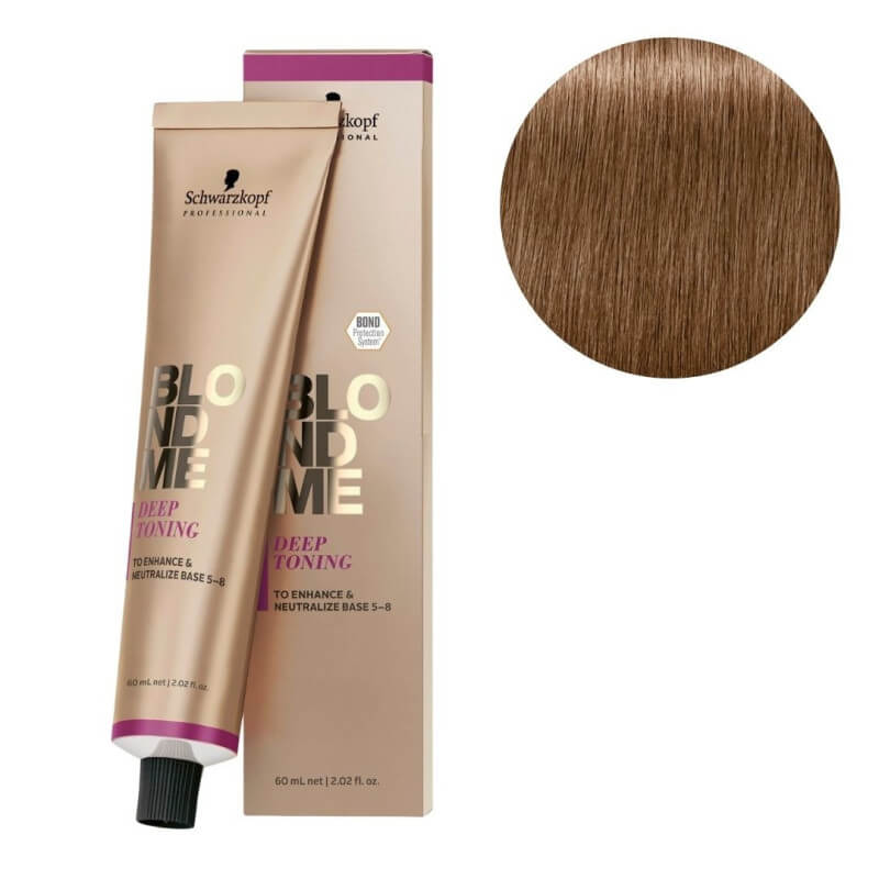 Creme clareadora para matizar em tom de chocolate ao leite da BlondMe Schwarzkopf 60ml.