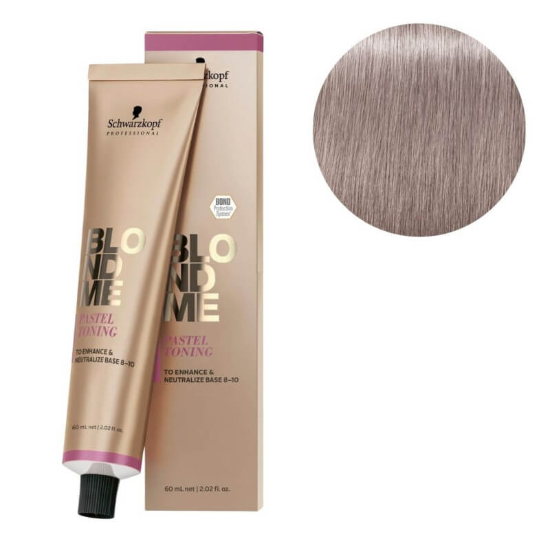 Crema para tonificar rubios glaciar-iridiscente t BlondMe Schwarzkopf 60ml