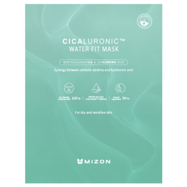 Mascarilla hidratante y calmante Cicaluronic Mizon 24g