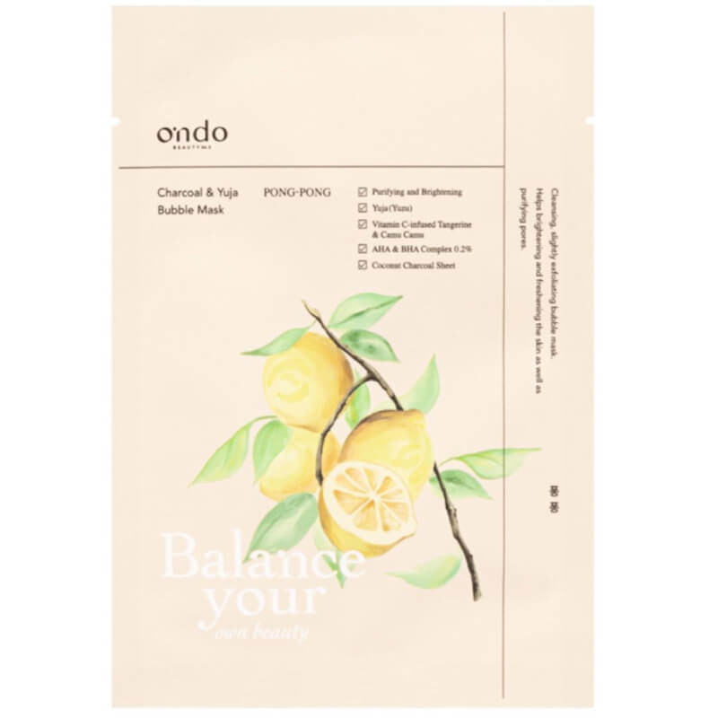 Purifiërend en bruisend houtskoolmasker van Pong-pong Ondo Beauty.