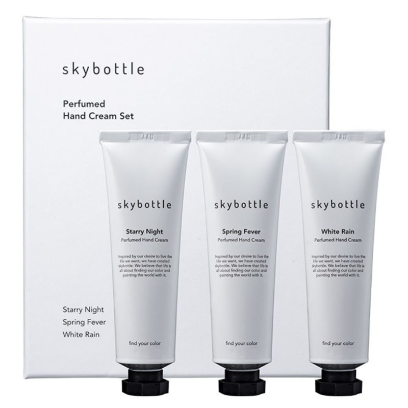 Caja de 3 cremas de manos perfumadas Skybottle 50ML