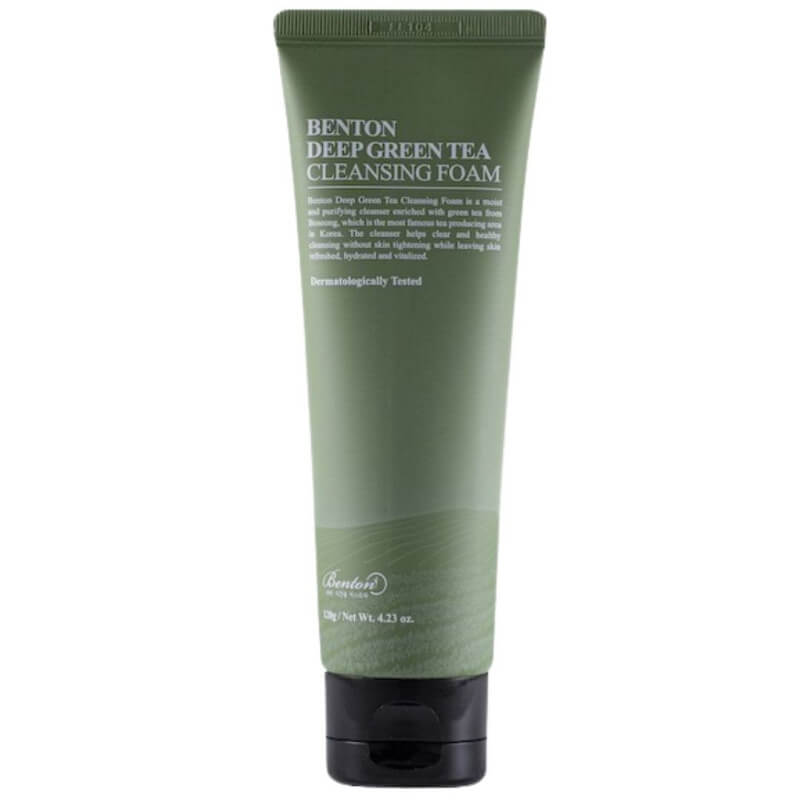 Mousse de limpeza Deep Green Tea Benton 120ML
