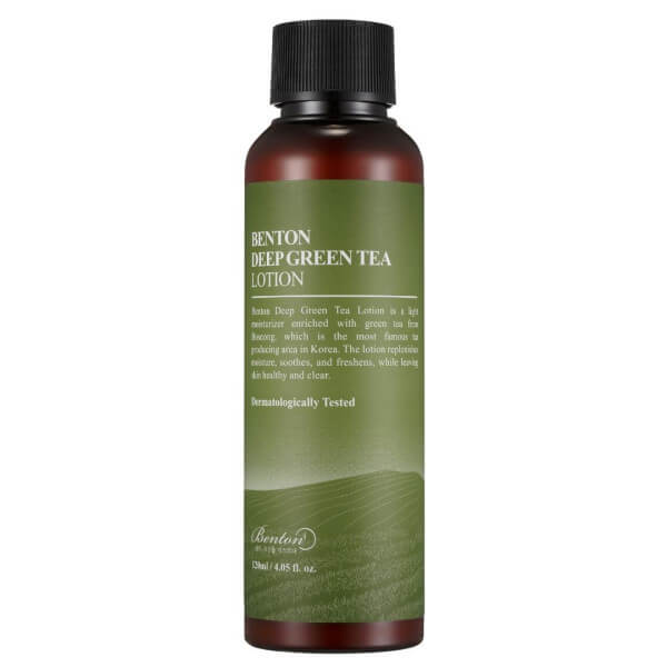 Loção Deep Green Tea Benton 120ML Loção Deep Green Tea Benton 120ML