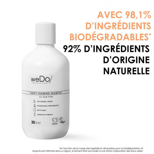 Schuimende Zuiverende Shampoo weDo/ Professional 300 ml