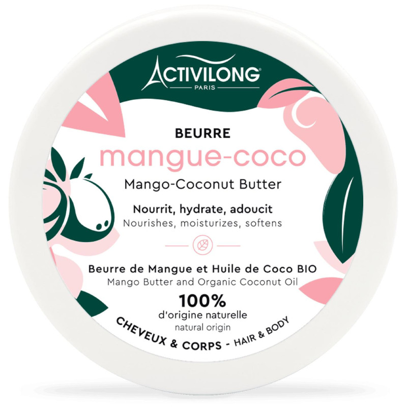Beurre de Coco 100% Naturel  Nourrit et Hydrate la Peau et les