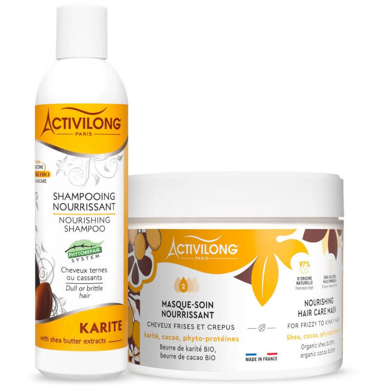 Duo nourrissant shampooing et masque au Karité Activilong