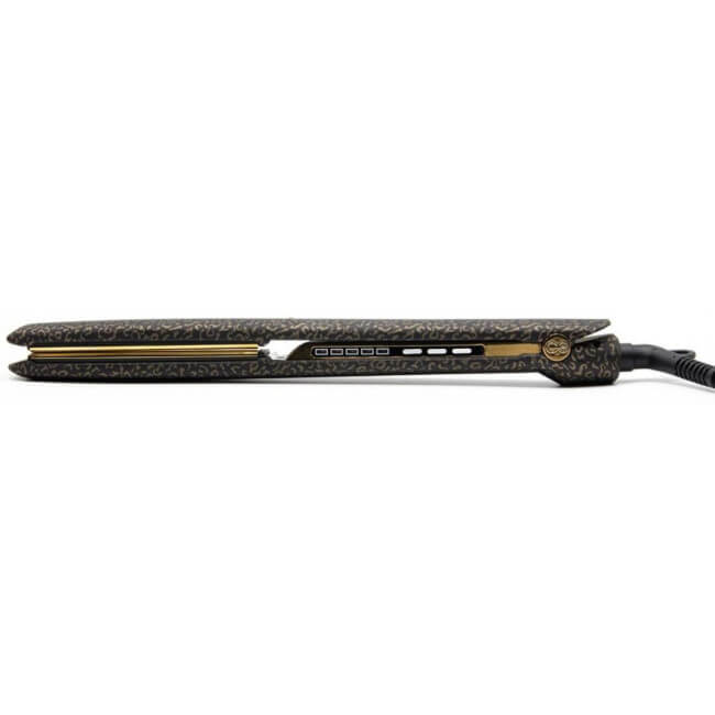 C3 Gold Leopard straightener with Corioliss pouch