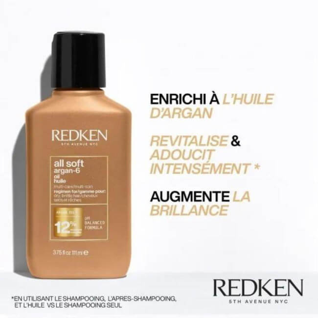 Routine hydratante cheveux secs All Soft Redken