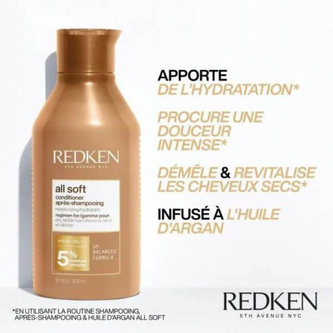 Routine idratante per capelli secchi All Soft Redken