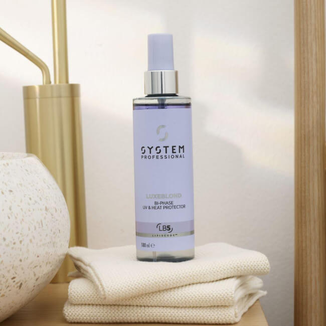 Spray Bi-fásico Anti-UV e Termoprotetor LuxeBlond System Professional 180ml