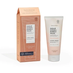 Esfoliante de açúcar e limpador espumante Citrus Crush VOESH