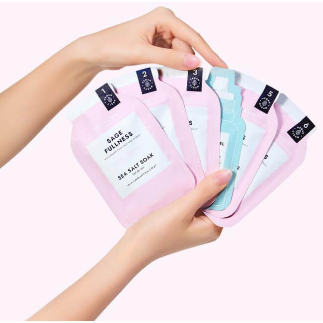 Cuidados com os pés em 6 etapas Sálvia Pedi in Box VOESH