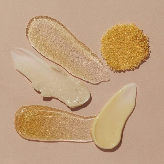 Cuidados com os pés 5 etapas Baunilha dourada Pedi in Box Glimmer VOESH