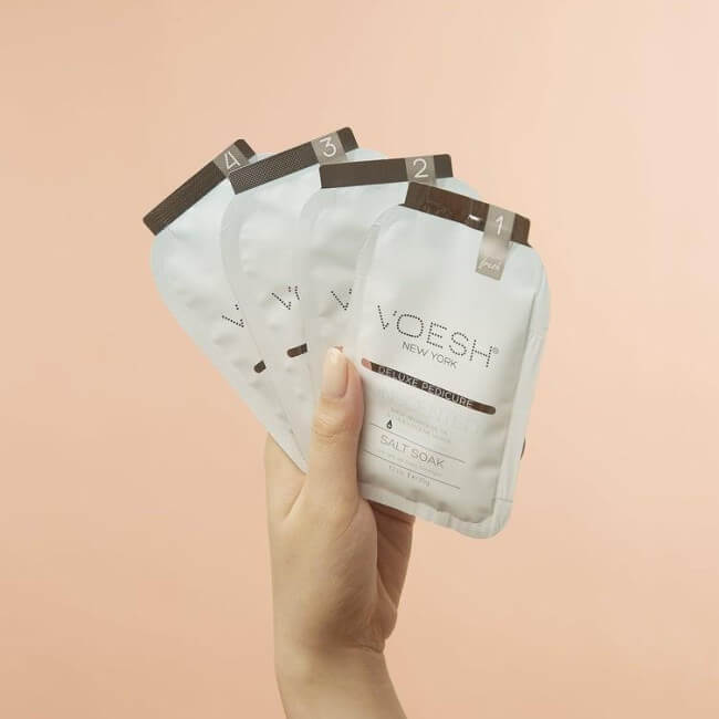 Cuidado dos pés em 4 etapas sem perfume Pedi in Box VOESH
