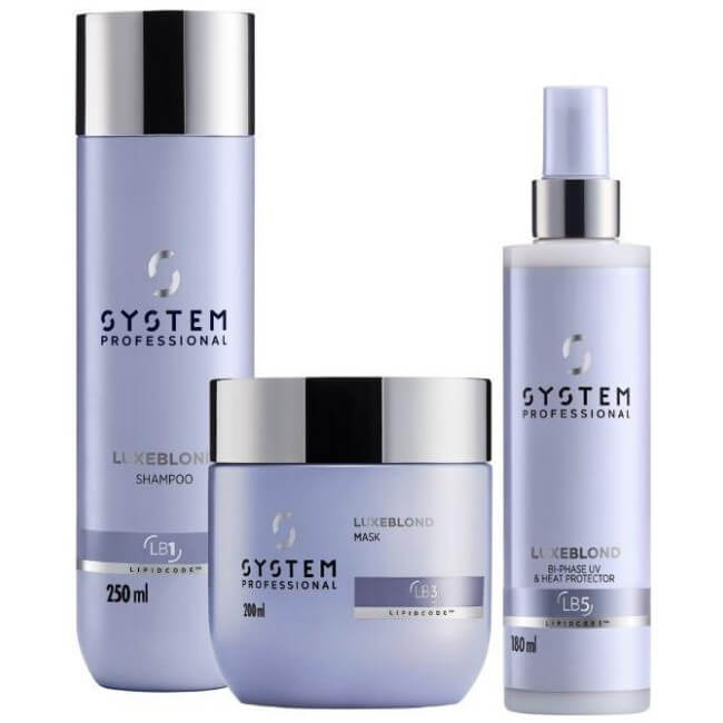 Rotina LuxeBlond com condicionador System Professional