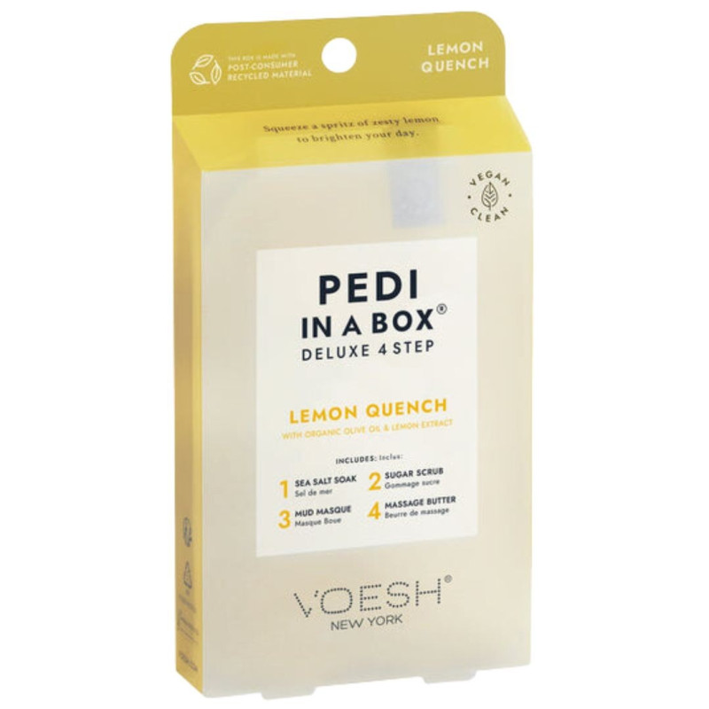 Pedi in Box Deluxe Limón para el cuidado de los pies Voesh