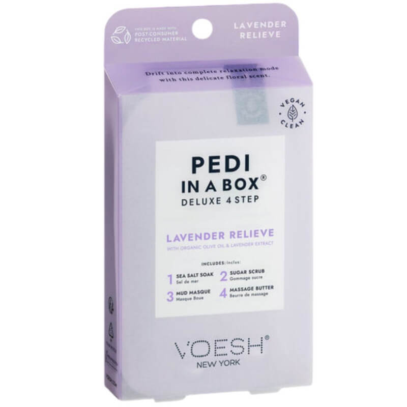 Pedi in Box Deluxe Fußpflege Lavendel Voesh