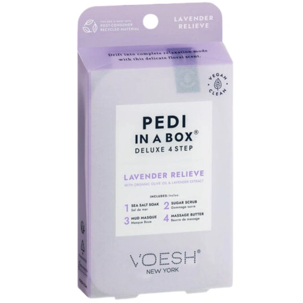 Pedi in Box Deluxe Cura dei piedi alla lavanda Voesh