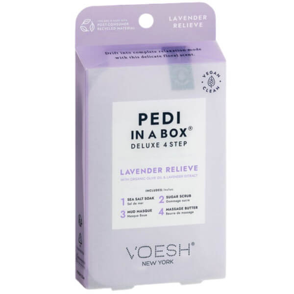 Soin des pieds 4 étapes Lavender Relieve Pedi in Box Voesh